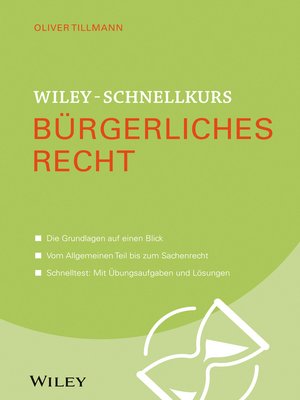 cover image of Wiley-Schnellkurs Bürgerliches Recht